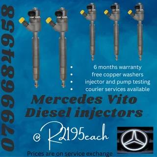 Mercedes Vito Diesel Injectors/ Freecopper Washers