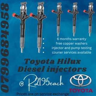 Toyota Hilux Diesel Injectors/ Free Copper Washers