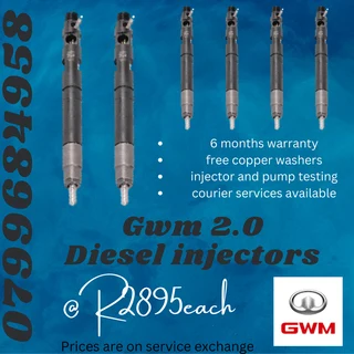 Gwm 2.0 Diesel Injectors/ Free Copper Washers