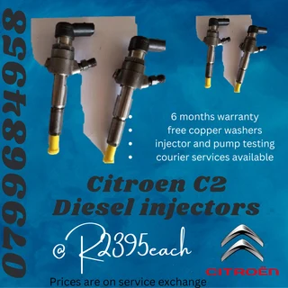 Citroen C2 Diesel Injectors/ 6 Months Warranty