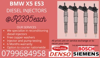 Bmw X5 E53 Diesel Injectors/ 6 Months Warranty