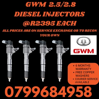 Gwm 2.5/2.8 Diesel Injectors/ 6 Months Warranty