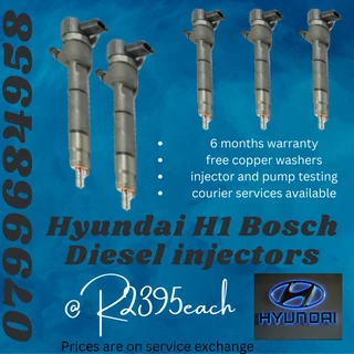 Hyundai H1 Bosch Diesel Injectors/ Free Copper Washers