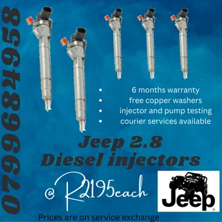 Jeep 2.8 Diesel Injectors/ Free Copper Washers