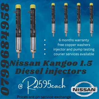 Nissan Kangoo Diesel Injectors/ Free Copper Washers