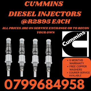 Cummins Diesel Injectors/ 6 Months Warranty