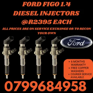 Ford Figo 1.4 Diesel Injectors/ 6 Months Warranty