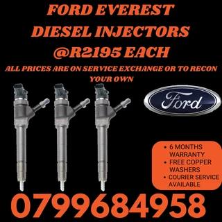 Ford Everest Diesel Injectors/ We Recon And Sell On Exchange