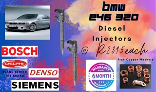 Bmw E46 320d Diesel Injectors/ Free Copper Washers
