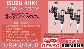 Isuzu 4hk1 Diesel Injectors/ Free Copper Washers