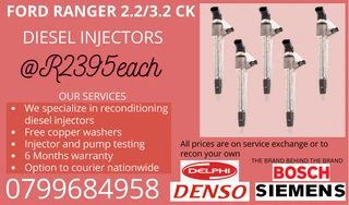 Ford Ranger 2.2/3.2 Ck Diesel Injectors/ We Recon And Sell On Exchange