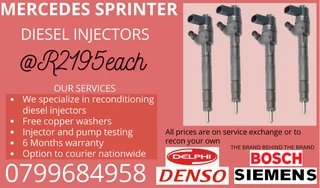 Mercedes Sprinter Diesel Injectors/ 6 Months Warranty
