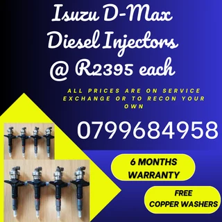 Isuzu D-max Diesel Injectors/ Free Copper Washers