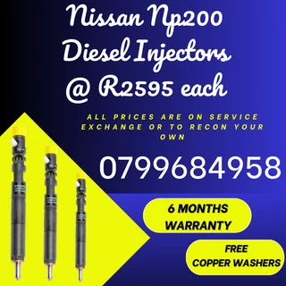 Nissan Np200 Diesel Injectors/ 6 Months Warranty