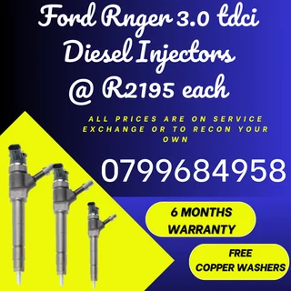 Ford Ranger 3.0 Tdci Diesel Injectors/ We Recon And Sell On Exchange