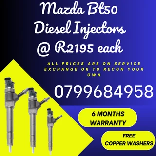 Mazda Bt50 Diesel Injectors/ 6 Months Warranty