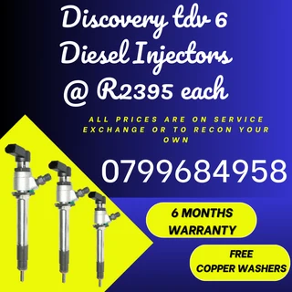Discovery Tdv 6 Diesel Injectors/ 6 Months Warranty