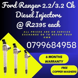 Ford Ranger 2.2/3.2 Ck Diesel Injectors/ 6 Months Warranty