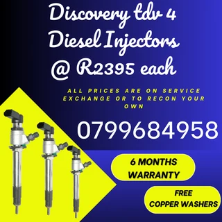 Discovery Tdv4 Diesel Injectors/ Free Copper Washers
