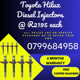 Toyota Hilux Diesel Injectors/ We Recon And Sell On Exchange
