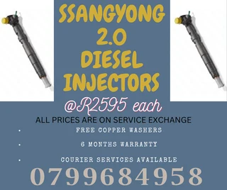 Ssangyong Diesel Injectors/ 6 Months Warranty