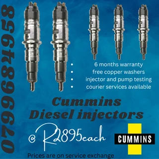 Cummins Diesel Injectors/ Free Copper Washers