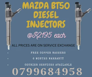 Mazda Bt50 Diesel Injectors/ We Recon And Sell On Exchange