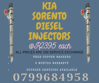 Kia Sorento Diesel Injectors/ Free Copper Washers