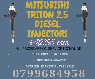 Mitsubishi Triton 2.5 Diesel Injectors/ 6 Months Warranty