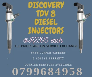 Discovery Tdv 8 Diesel Injectors/ 6 Months Warranty