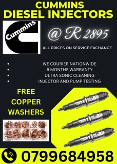 Cummins Diesel Injectors/ 6 Months Warranty