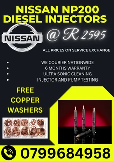 Nissan Np200 Diesel Injectors/ Free Copper Washers