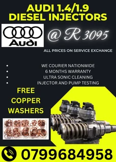 Audi 1.4/1.9 Diesel Injectors/ 6 Months Warranty