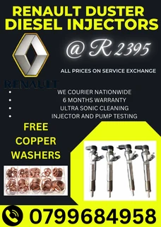 Renault Duster Diesel Injectors/ We Recon And Sell On Exchange