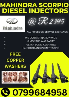 Mahindra Scorpio Diesel Injectors/ 6 Months Warranty