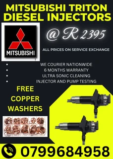Mitsubishi Triton 2.5/3.2 Diesel Injectors/ 6 Months Warranty