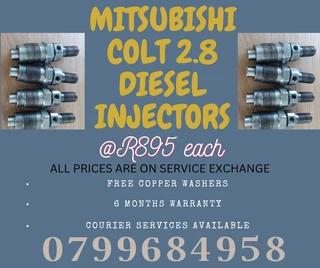 Mitsubishi Colt 2.8 Diesel Injectors/free Copper Washers
