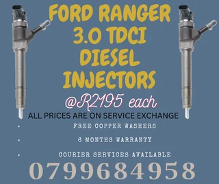 Ford Ranger 3.0 Tdci Diesel Injectors/ We Recon And Sell On Exchange