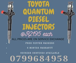 Toyota Quantum Diesel Injectors/ We Recon And Sell On Exchange