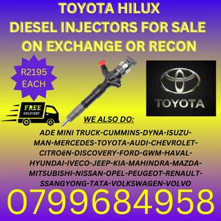 Toyota Hilux Diesel Injectors/ 6 Months Warranty