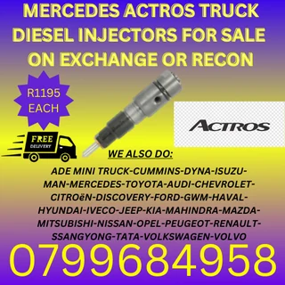 Mercedes Actros Diesel Injectors/ Free Copper Washers