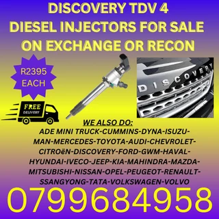 Discovery Tdv 4 Diesel Injectors/ Free Copper Washers