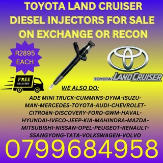 Toyota Land Cruise Diesel Injectors/ We Recon And Sell On Exchange