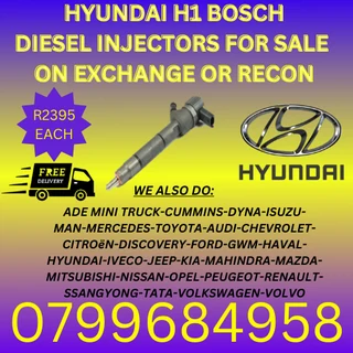 Hyundai H1 Bosch Diesel Injectors/ 6 Months Warranty