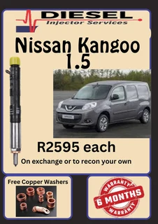 Nissan Kangoo 1.5 Diesel Injectors/ Free Copper Washers
