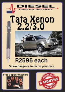 Tata Xenon 2.2/3.0 Diesel Injectors/ We Recon And Sell On Exchange