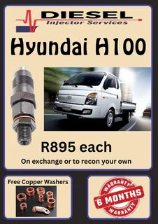 Hyundai H100 Diesel Injectors/ 6 Months Warranty