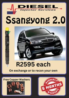 Ssangyong 2.0 Diesel Injectors/ 6 Months Warranty