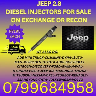 Jeep 2.8 Diesel Injectors/ 6 Months Warranty