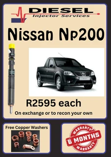 Nissan Np200 Diesel Injectors/ Free Copper Washers
